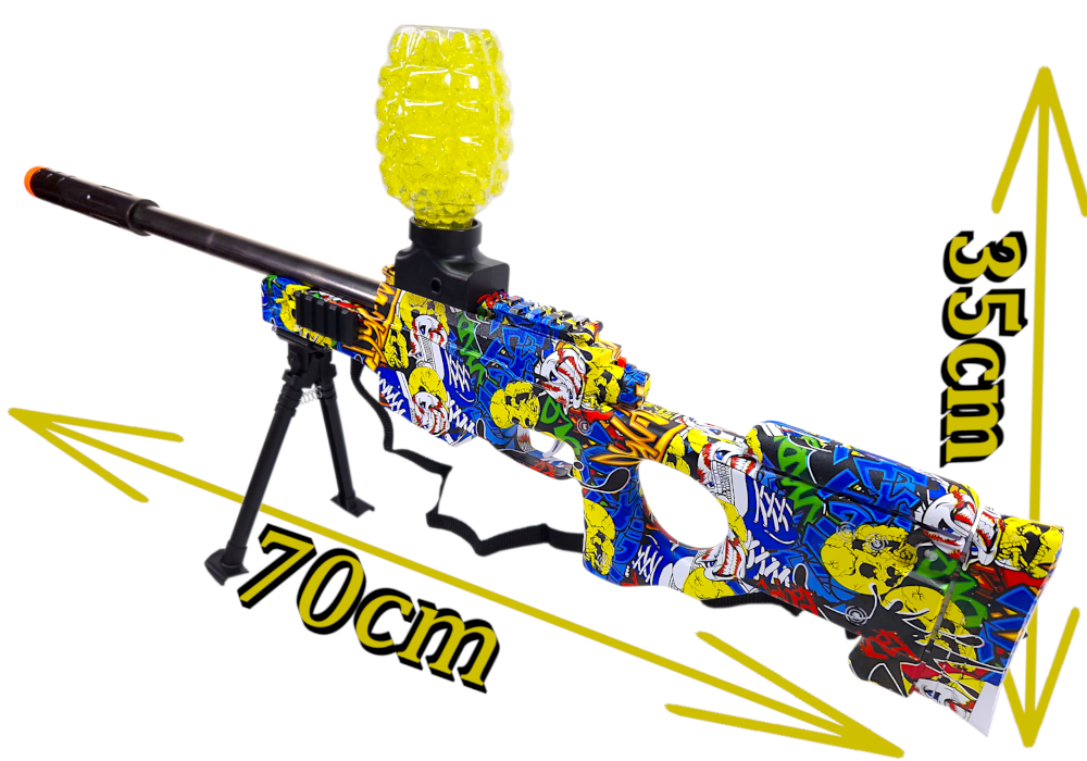 Snajperka AWP AUTOMAT Na Kulki Żelowe Wodne Orbeez Karabin Elektryczny CS2 TOMDORIX