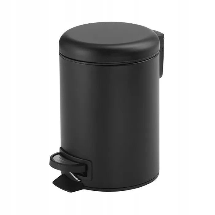 Kosz na pranie Sapho PEDAL BIN 5L POTTY BLACK – Elegancka i funkcjonalna alternatywa dla Twojego wnętrza