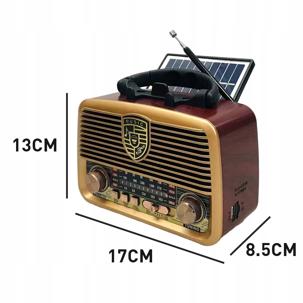 Wiele źródeł dźwięku – Radio FM, AUX i USB