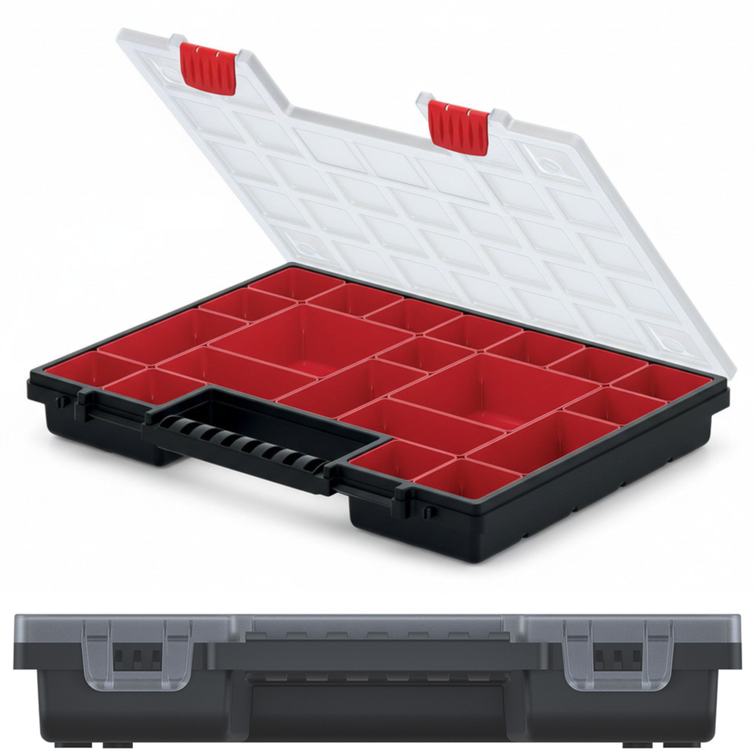 Ergonomiczna rączka – Wygodne przenoszenie organizera