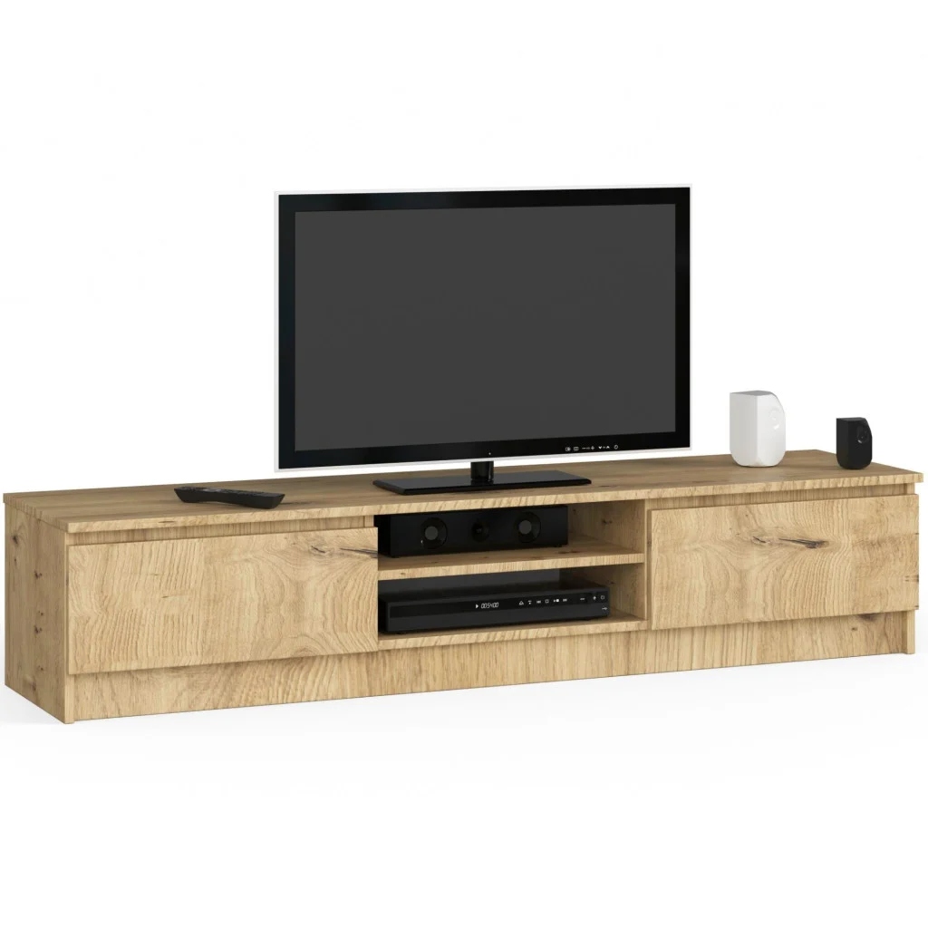 Szafka RTV NOVA 160x40x33 cm – Elegancja i funkcjonalność w Twoim salonie