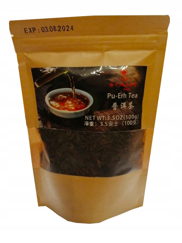 Herbata liściasta czerwona Pu-Erh 100g - Tian Hu Shan – Naturalny smak z Chin