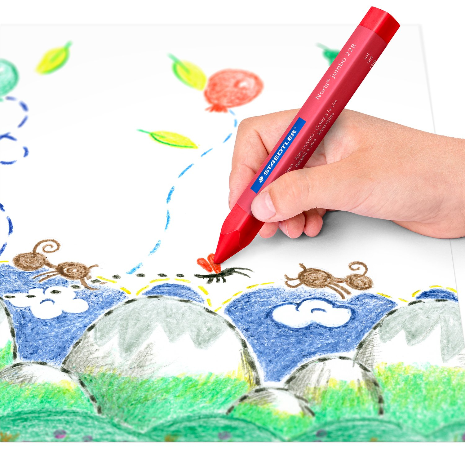 Grube kredki o średnicy 14 mm