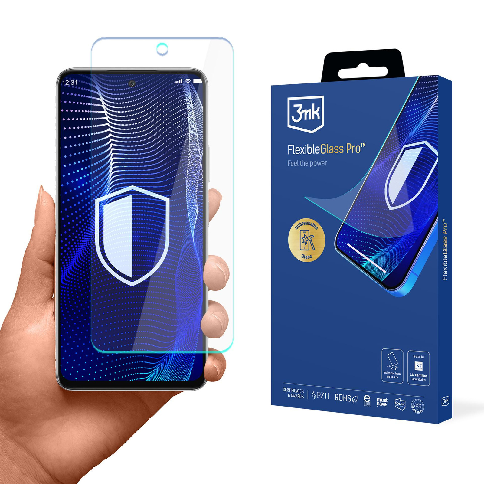 Szkło hybrydowe do Infinix Hot 50 4G - 3mk FlexibleGlass Pro