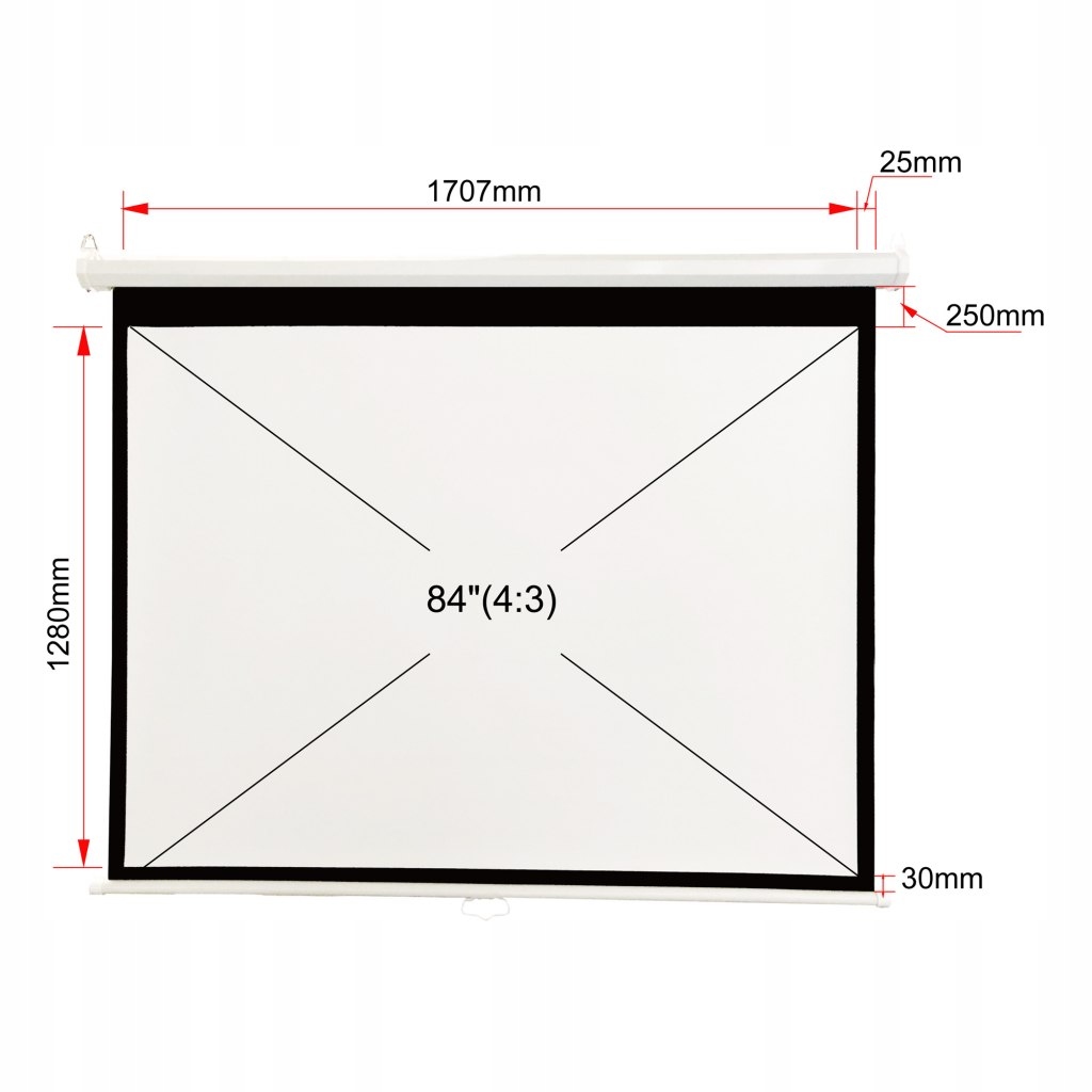 Wymiary i proporcje ekranu projekcyjnego