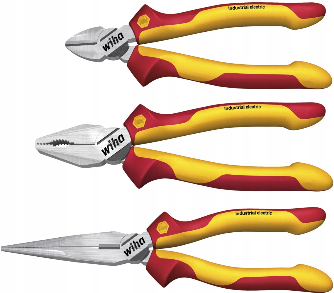 Zestaw 3 szt. szczypiec Wiha 38637 – Niezbędne narzędzie dla każdego elektryka