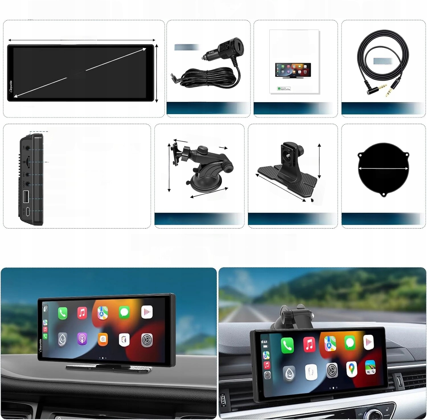 Ekran dotykowy HD 9,3'' z technologią Bluetooth 5.0