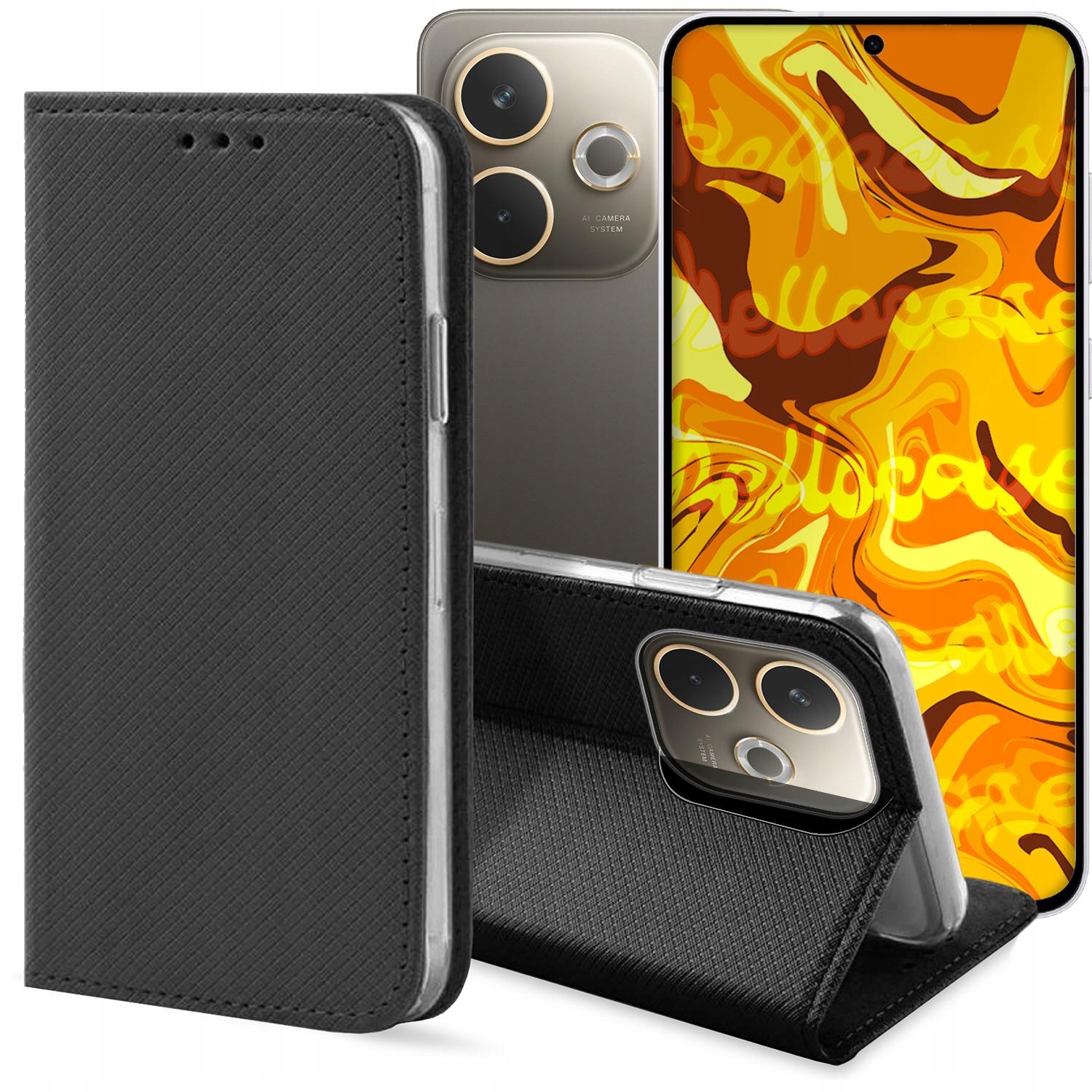 Etui z klapką do Oppo A5 Pro 5G – Elegancja i styl w jednym