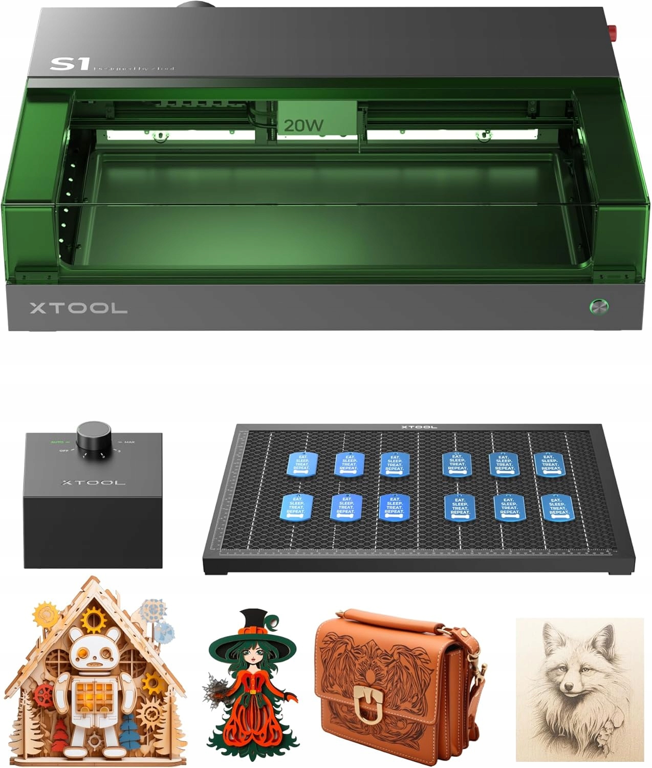 xTool S1 Maszyna do grawerowania laserowego 20W – Innowacyjna technologia w Twoim domu