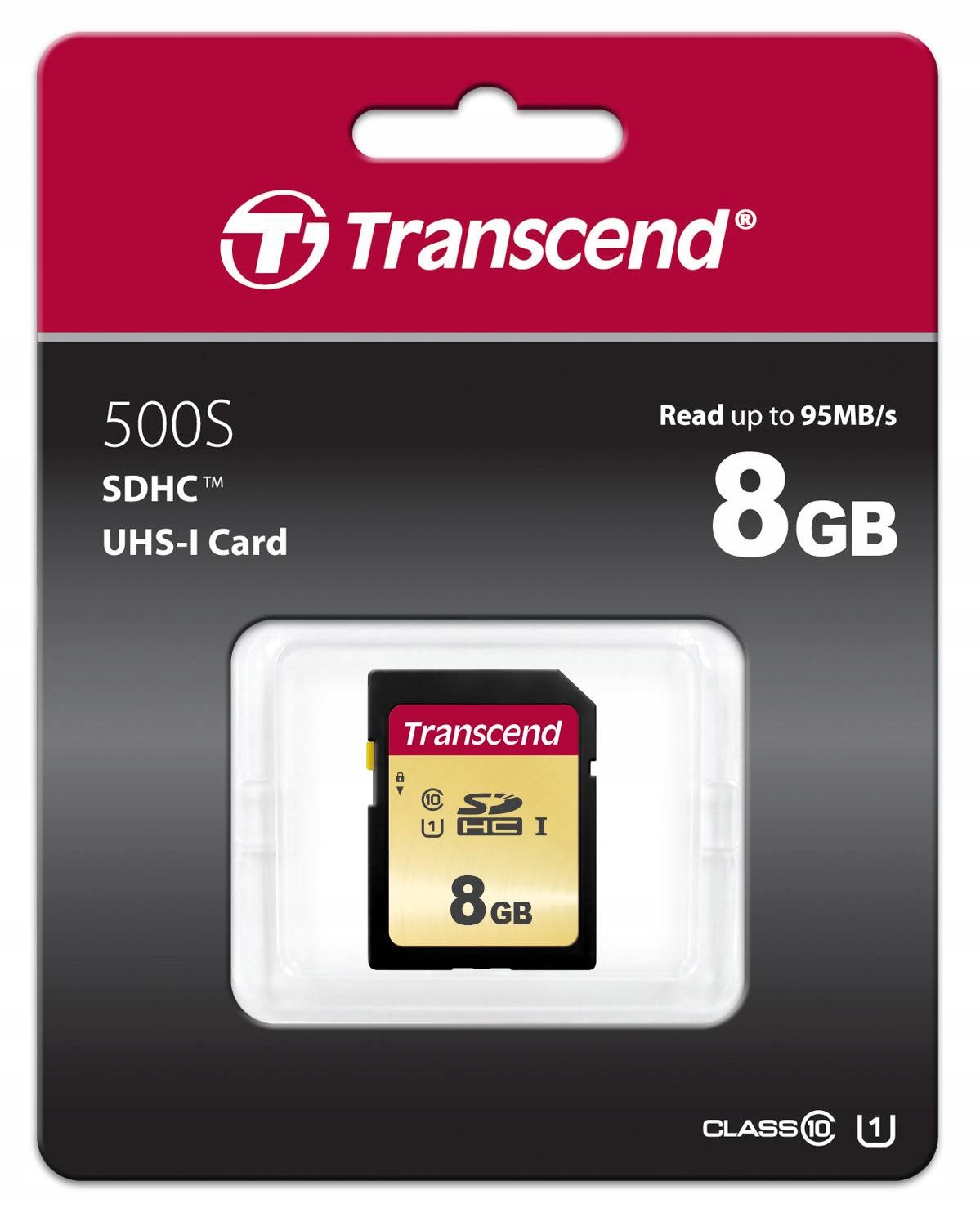 Karta Pamięci Transcend 500S SDHC 8 GB Class 10 UHS-I/U1