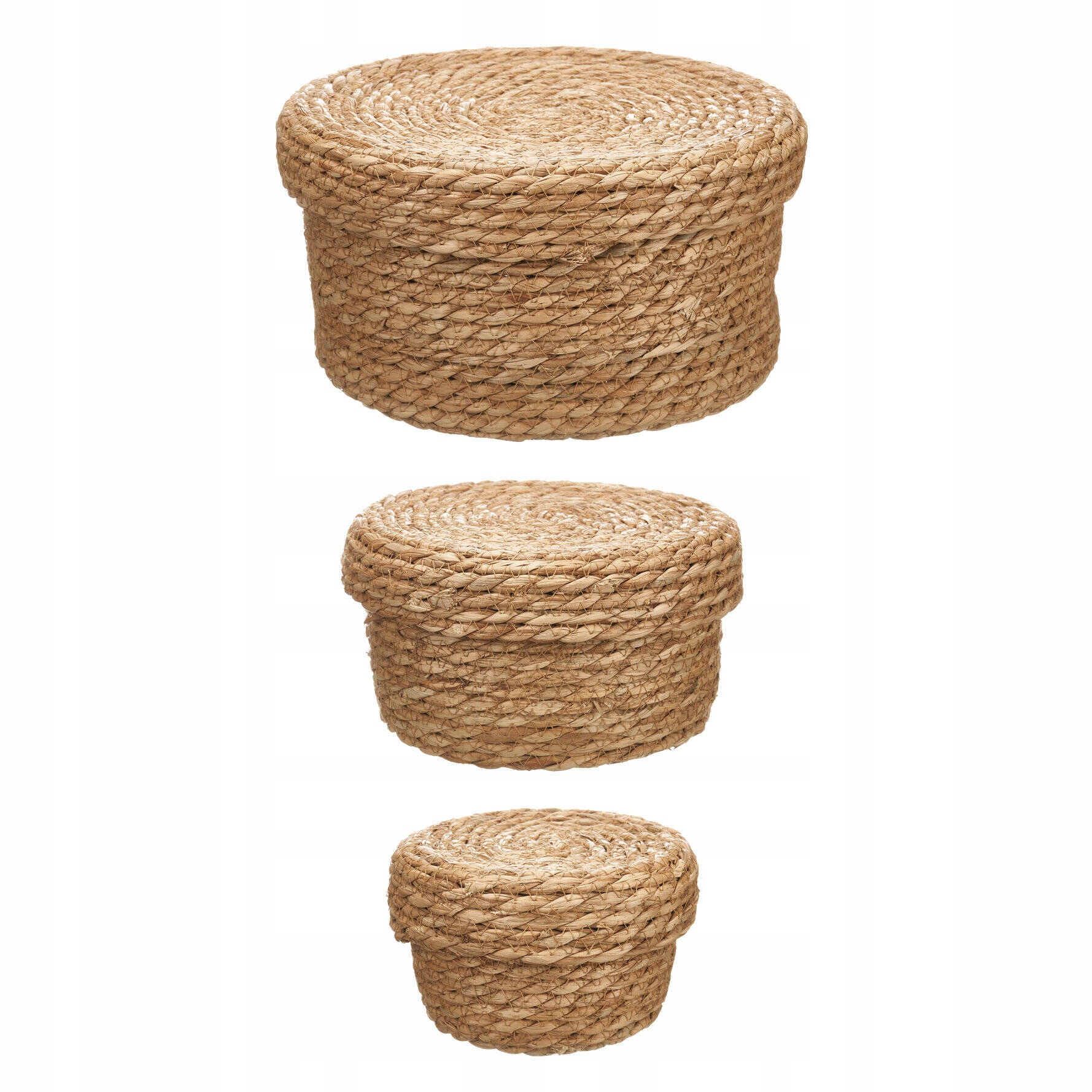 Koszyki do przechowywania z naturalnej plecionki Giftdecor – Elegancja i funkcjonalność w Twoim domu