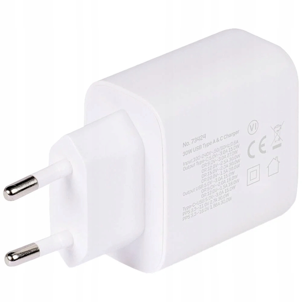 Szybkie ładowanie z mocą do 30W