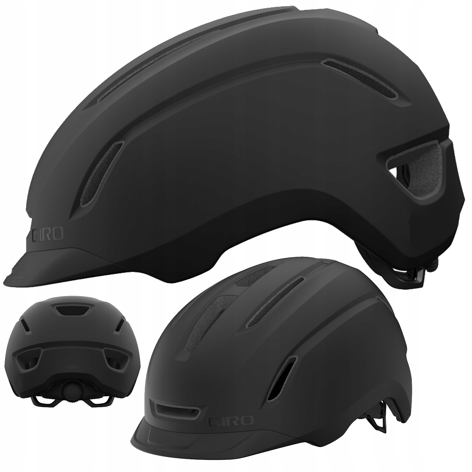 Kask miejski Giro Caden II matte black roz. M (55-59 cm) – Elegancja i bezpieczeństwo w ruchu
