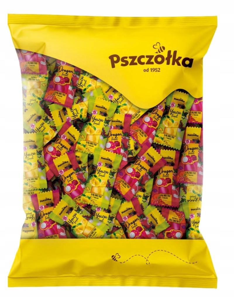 Galaretki owocowe Yuzu & Dragon Fruit Pszczółka 1 kg – Smak egzotyki w każdej porcji