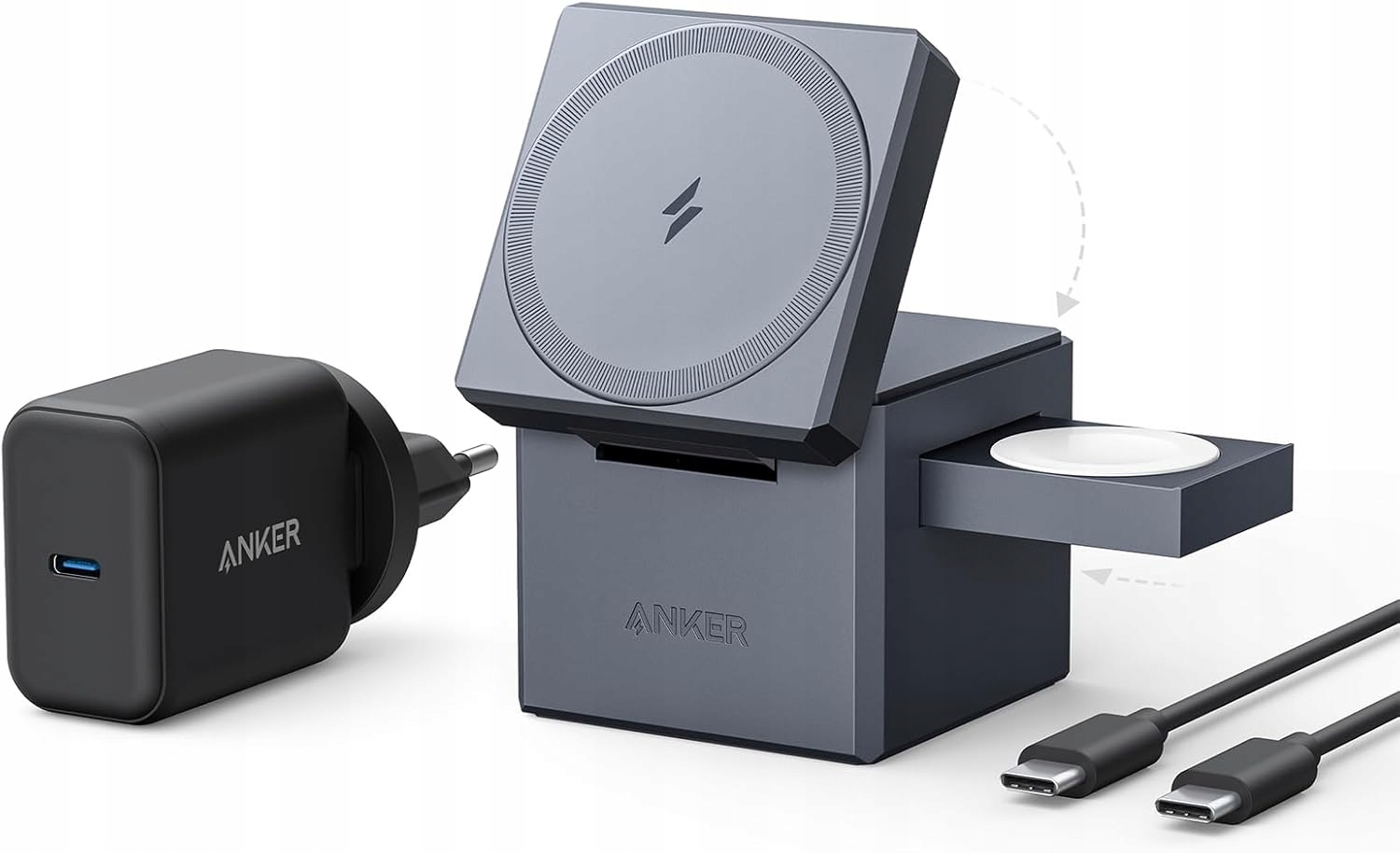 Cube 3w1 stacja ładująca MagSafe indukcyjna ładowarka 15W – Twoje kompleksowe rozwiązanie do ładowania