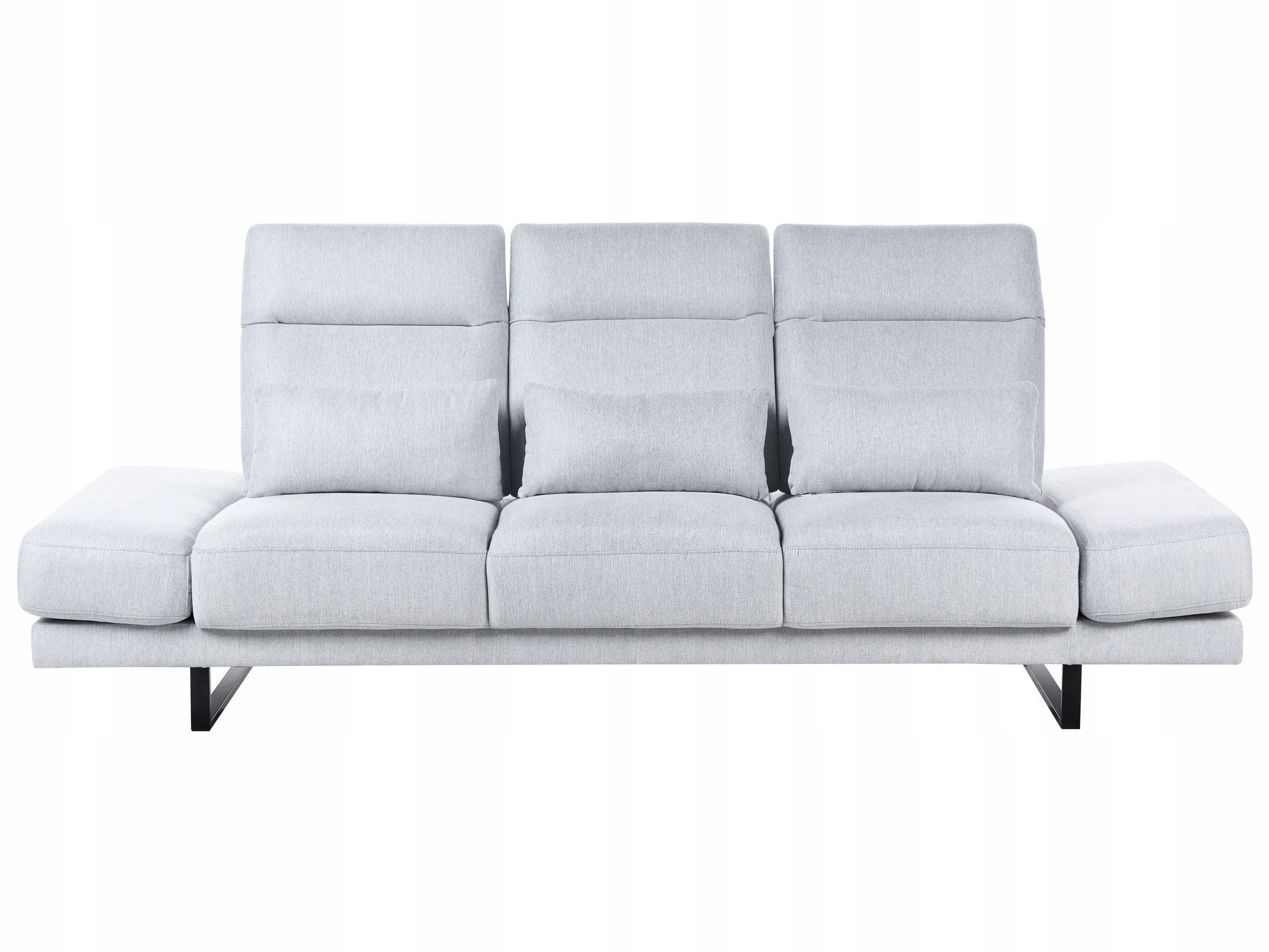 Sofa 3-osobowa IKAST Jasnoszara – Elegancja i komfort w Twoim wnętrzu