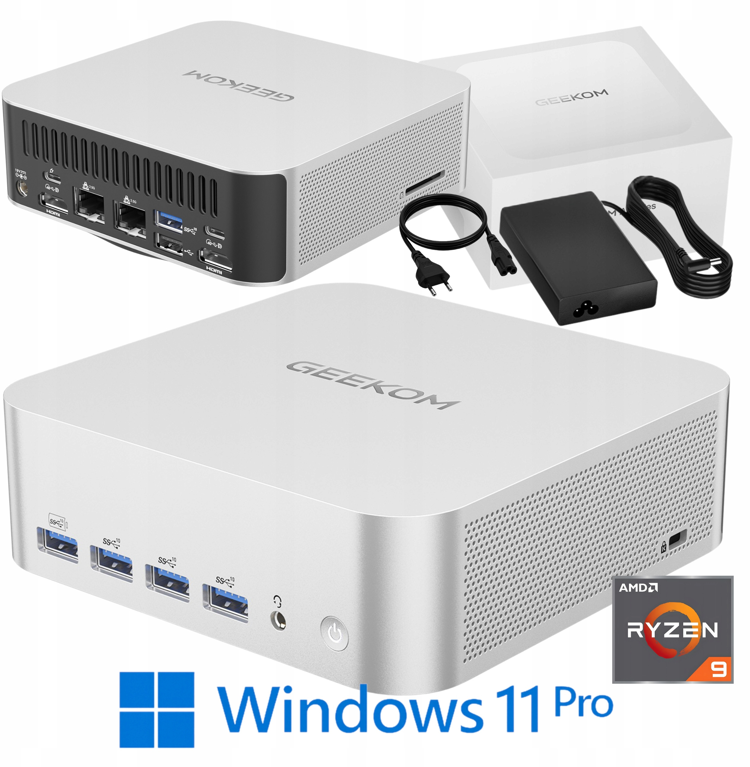 Mini PC GEEKOM A8 Max Ryzen 9 8945HS – Wydajność w kompaktowej formie