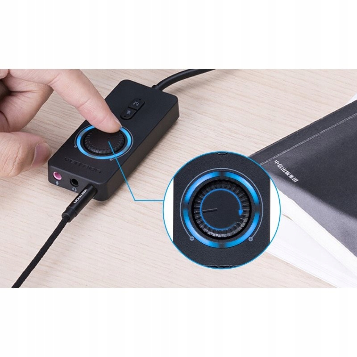 Wbudowany potencjometr głośności