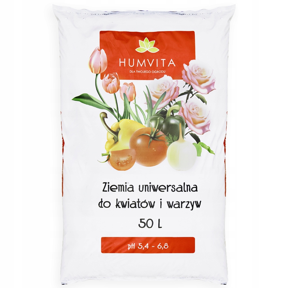 Ziemia UNIWERSALNA 50L do KWIATÓW, WARZYW i ROŚLIN OZDOBNYCH