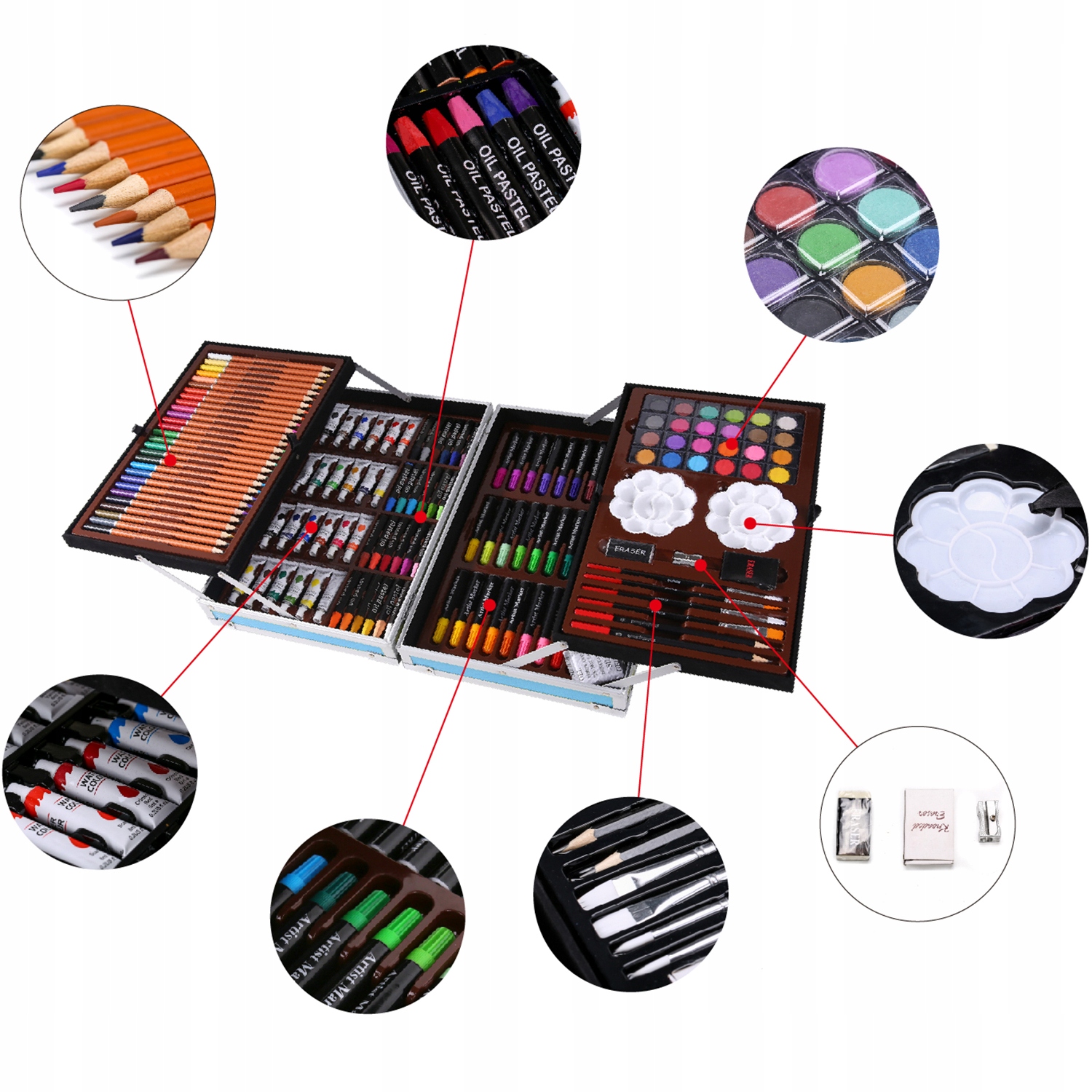 Zestaw dla każdego malucha – Kolorowe przybory w wygodnej walizce