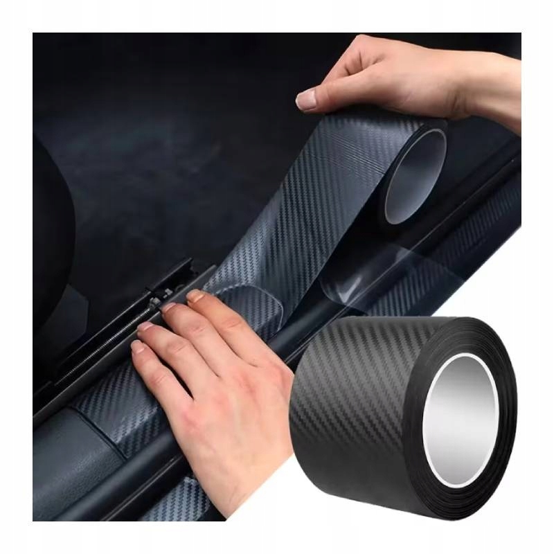 Taśma ochronna imitująca carbon 3D 50mm długo 5m – Idealna ochrona dla Twojego wnętrza