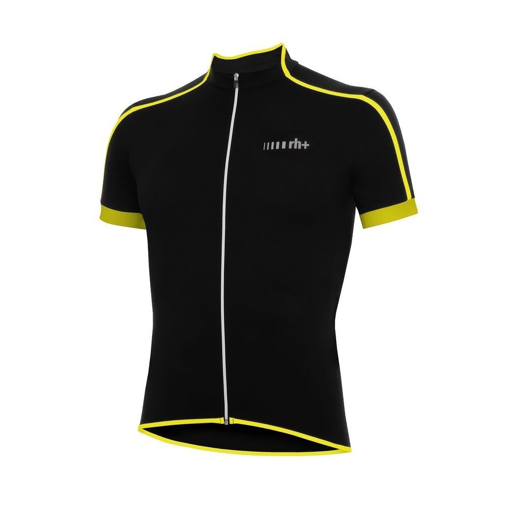 Koszulka rowerowa zeroRH+ Prime BLACK-BLACK-YELLOW FLUO - XXL – Komfort i styl na rowerze