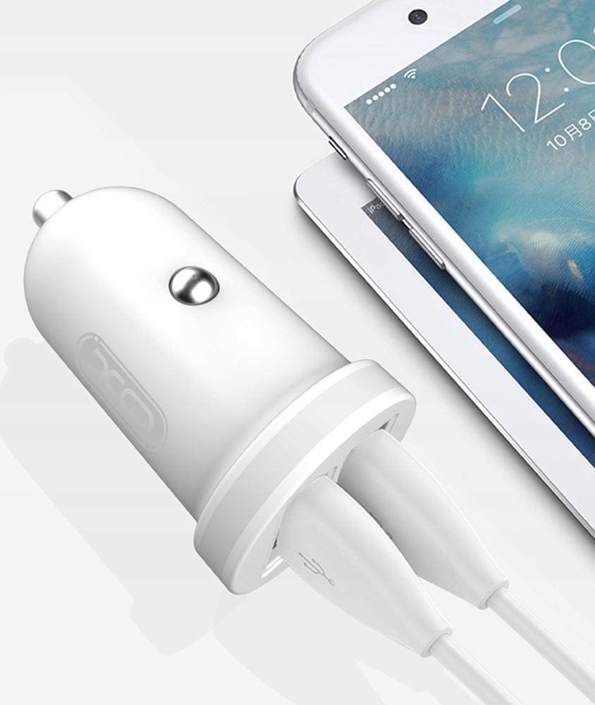 Dwa porty USB – Ładowanie dwóch urządzeń jednocześnie