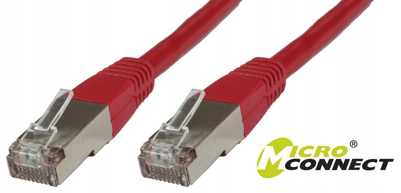 Patchcord MicroConnect F/UTP CAT6 15m Czerwony – Wydajne połączenie sieciowe
