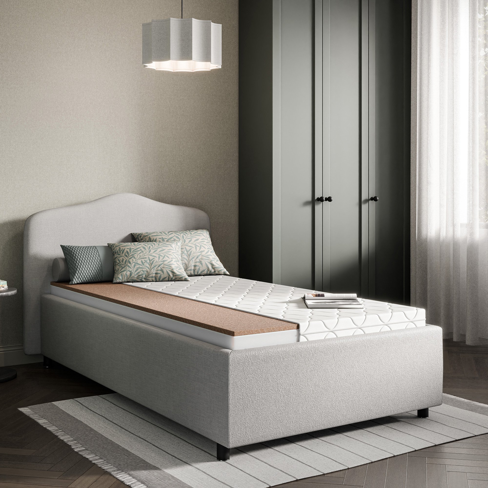 Materac Milano 90x200x10 dwustronny 10 cm Wysokość materaca 10 cm