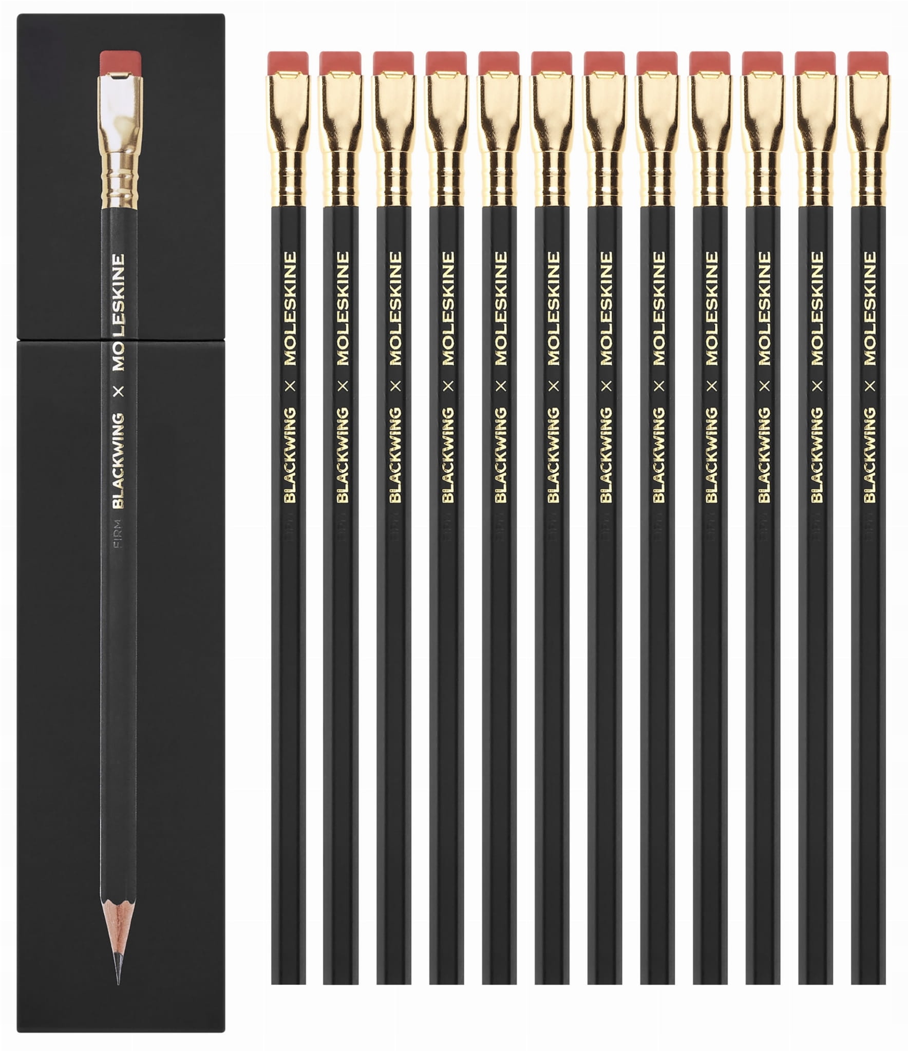 Moleskine Zestaw 12 twardych ołówków BLACKWING X MOLESKINE – Idealny wybór dla twórców