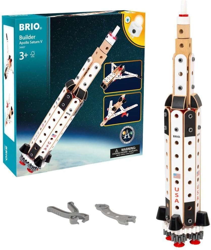 BRIO Builder Apollo Saturn V – Kosmiczna przygoda dla małych inżynierów