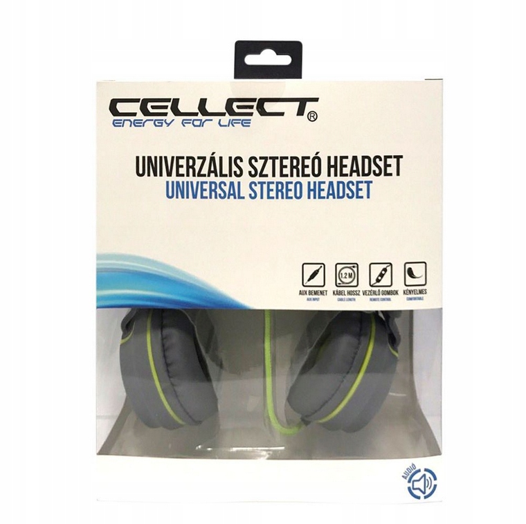 Cellect Universal Stereo Headset – Idealne słuchawki do muzyki i rozmów