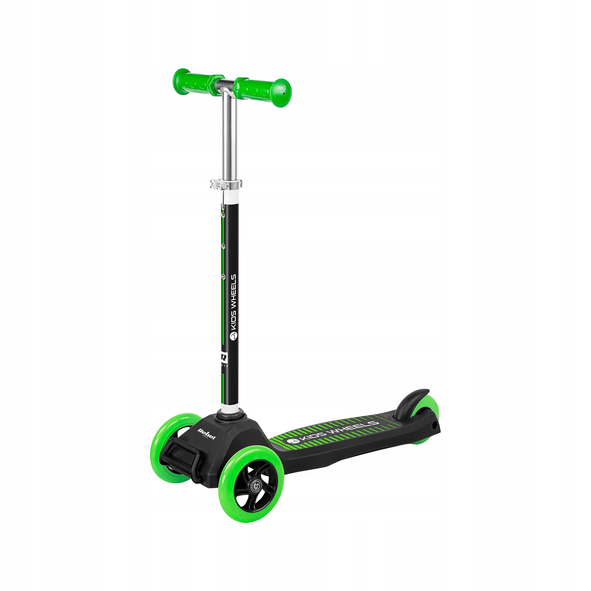 Hulajnoga trójkołowa Rebel Kids Wheels Zielona* (ZAB0121G) – Idealny prezent dla dzieci