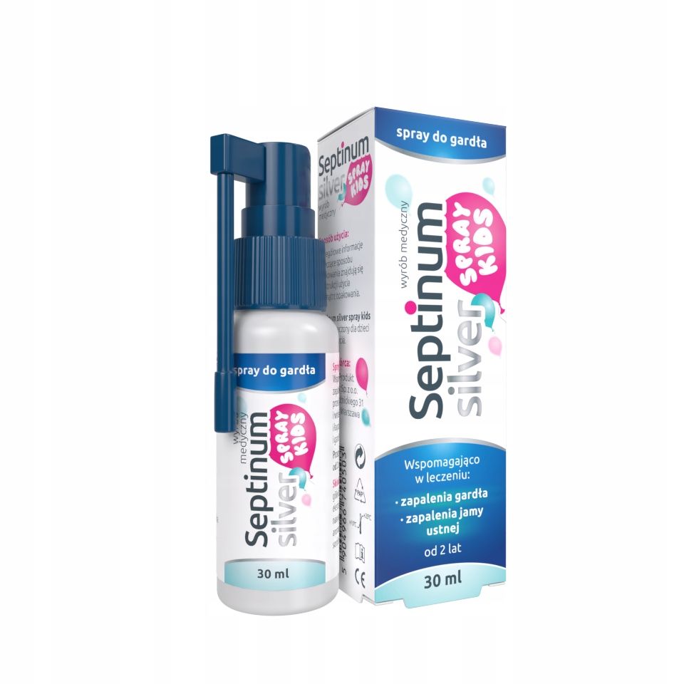 Septinum Silver Kids – Spray do gardła dla dzieci 30 ml