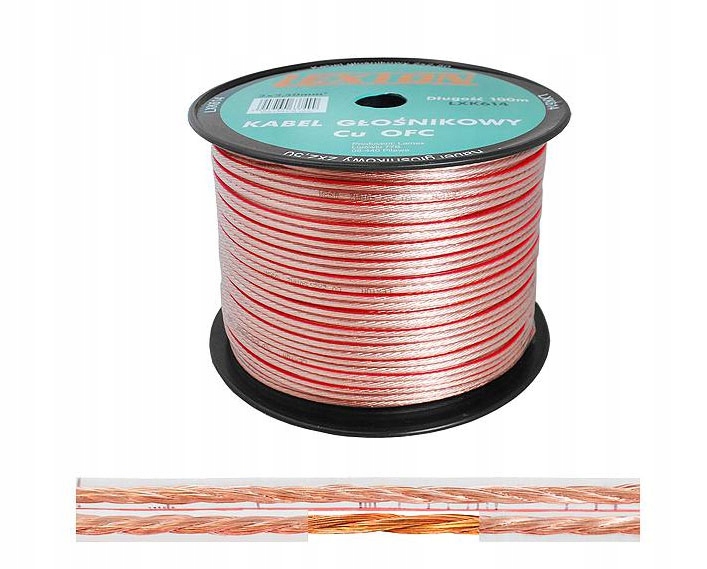 Kabel głośnikowy LEXTON 2x2.50 Cu-OFC – Profesjonalna jakość dźwięku