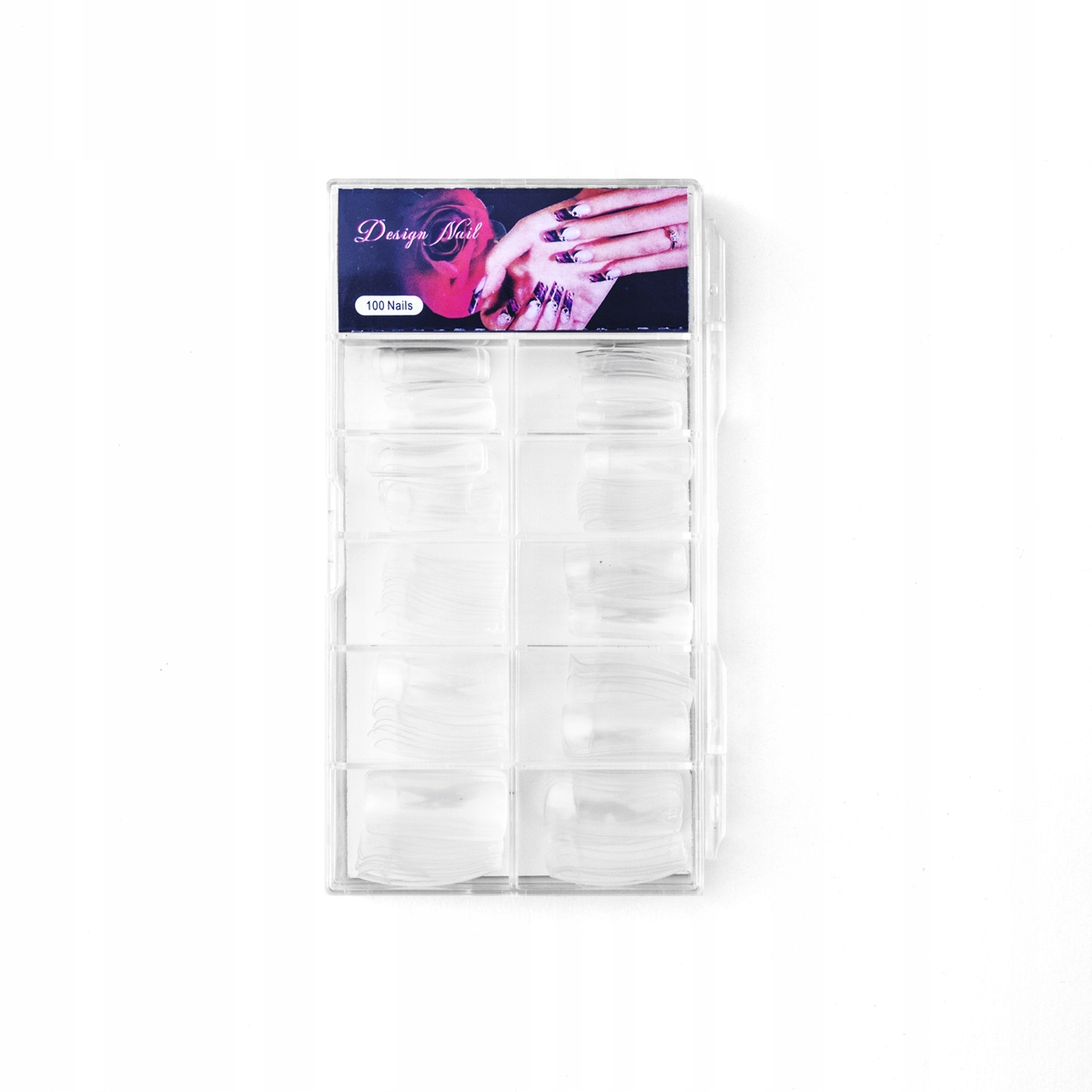 COSMETICS ZONE TIPSY CLEAR 100 SZTUK W KASECIE