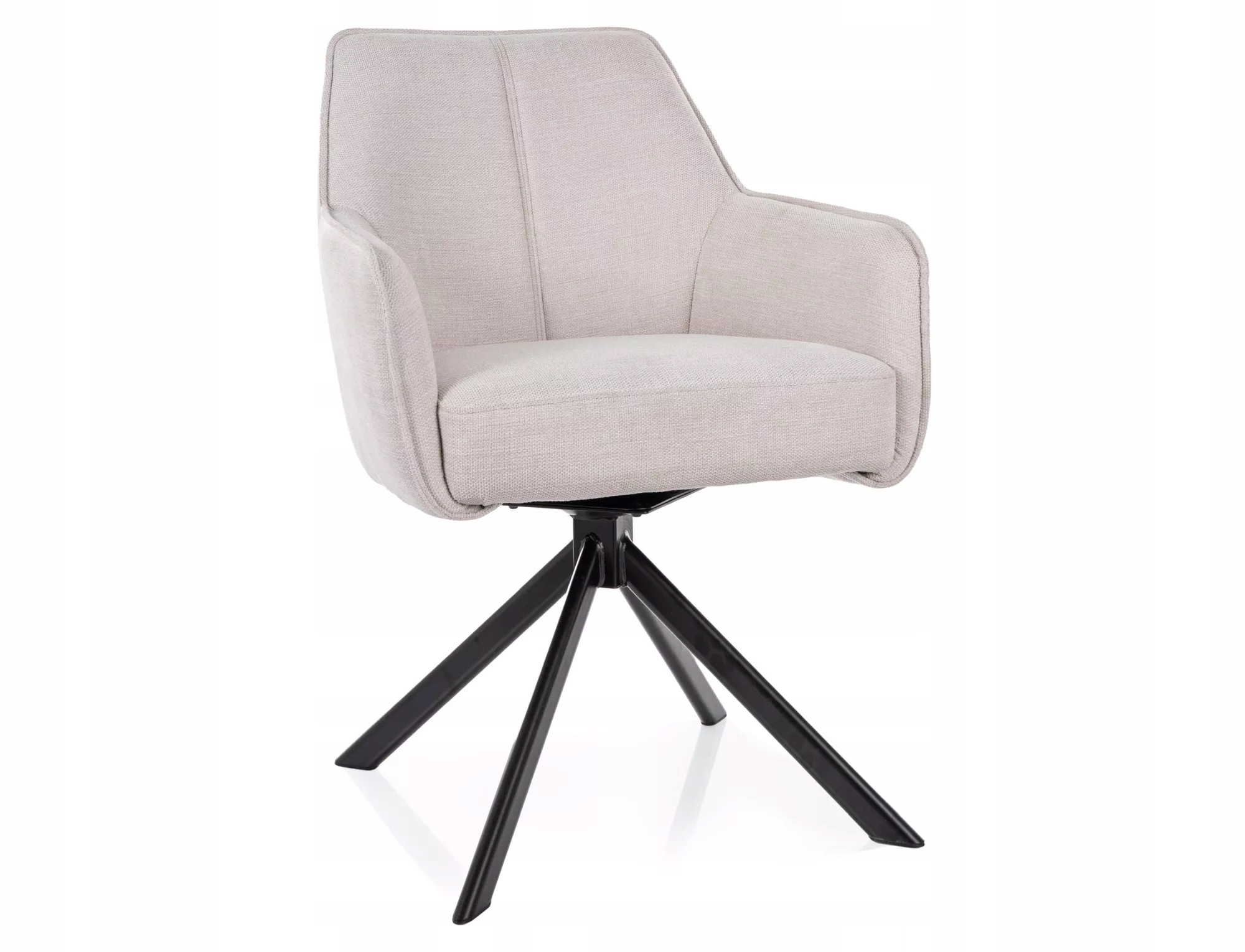 Krzesło obrotowe do jadalni NOTTI BREGO jasny beż SIGNAL – Elegancja i komfort w Twoim wnętrzu