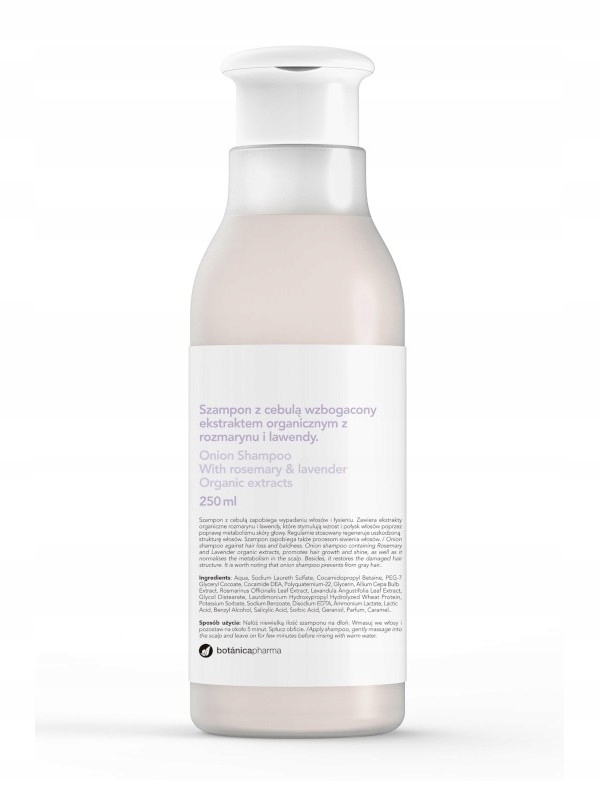 Botonicapharma Szampon z cebulą, rozmarynem i lawendą - 250 ml