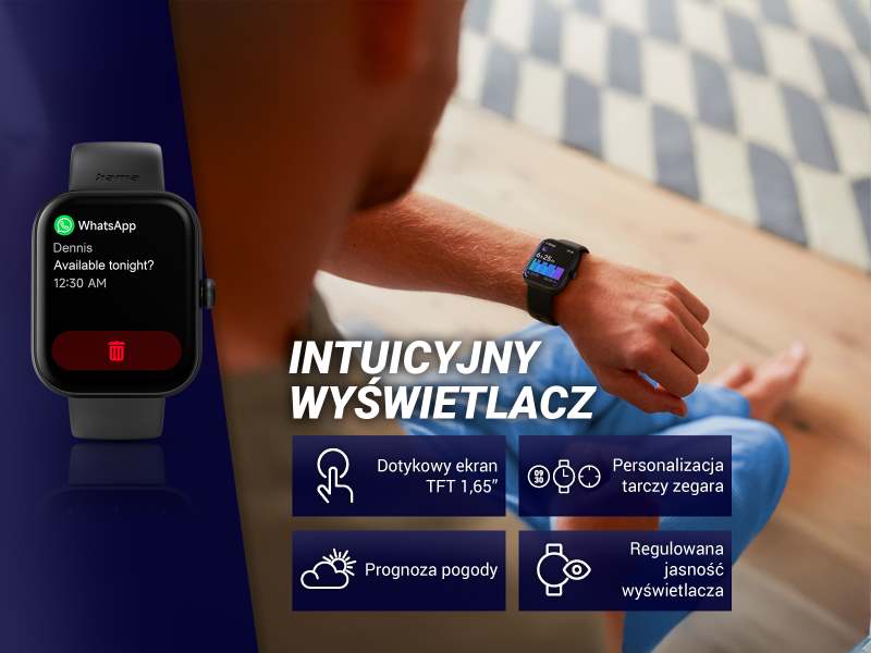 Zegarek Hama śledzący jakość snu z oceną regeneracji