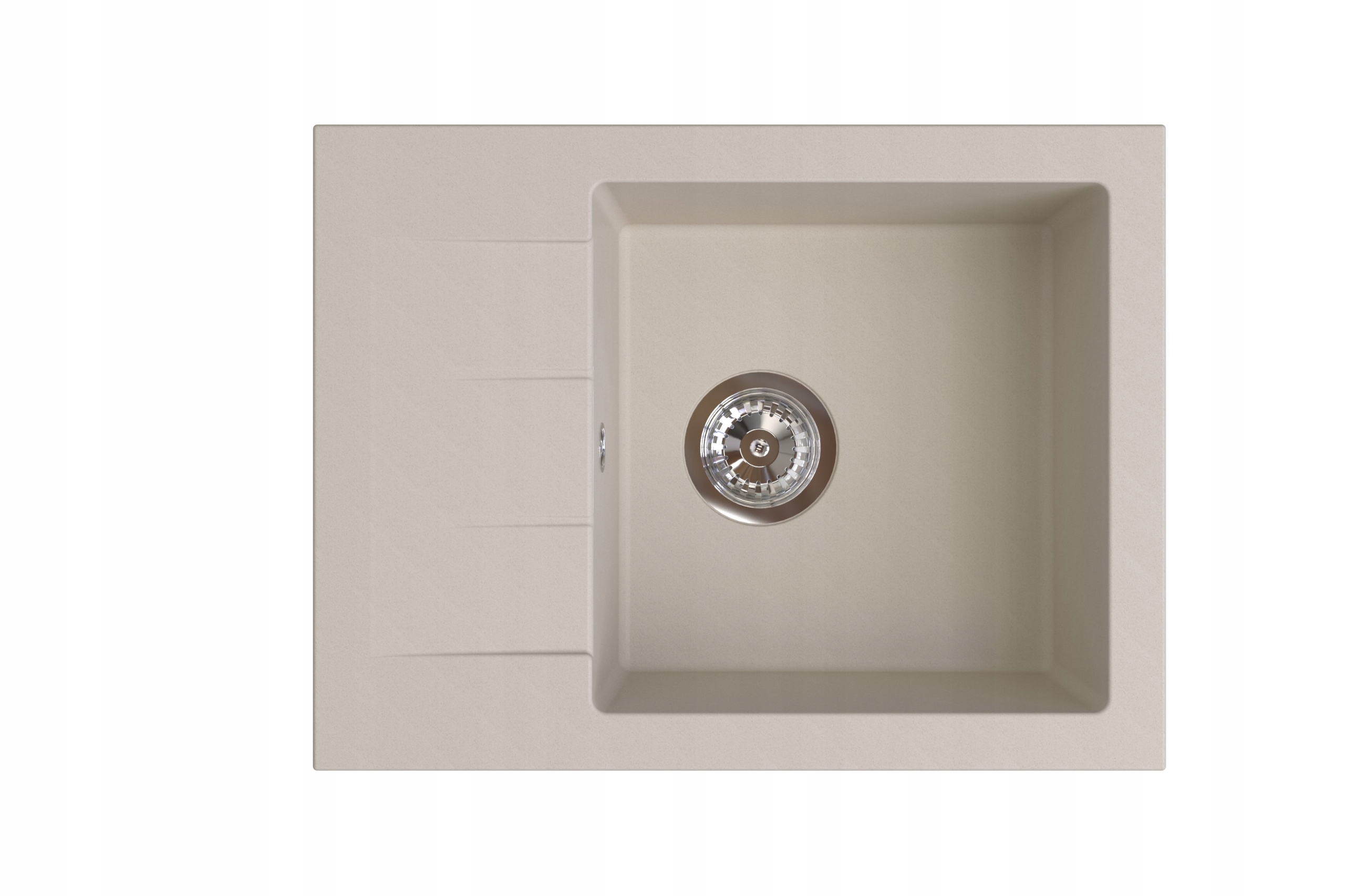 Zlewozmywak granitowy Berg Focus Piaskowy ZFS0711A – Elegancja i funkcjonalność w Twojej kuchni