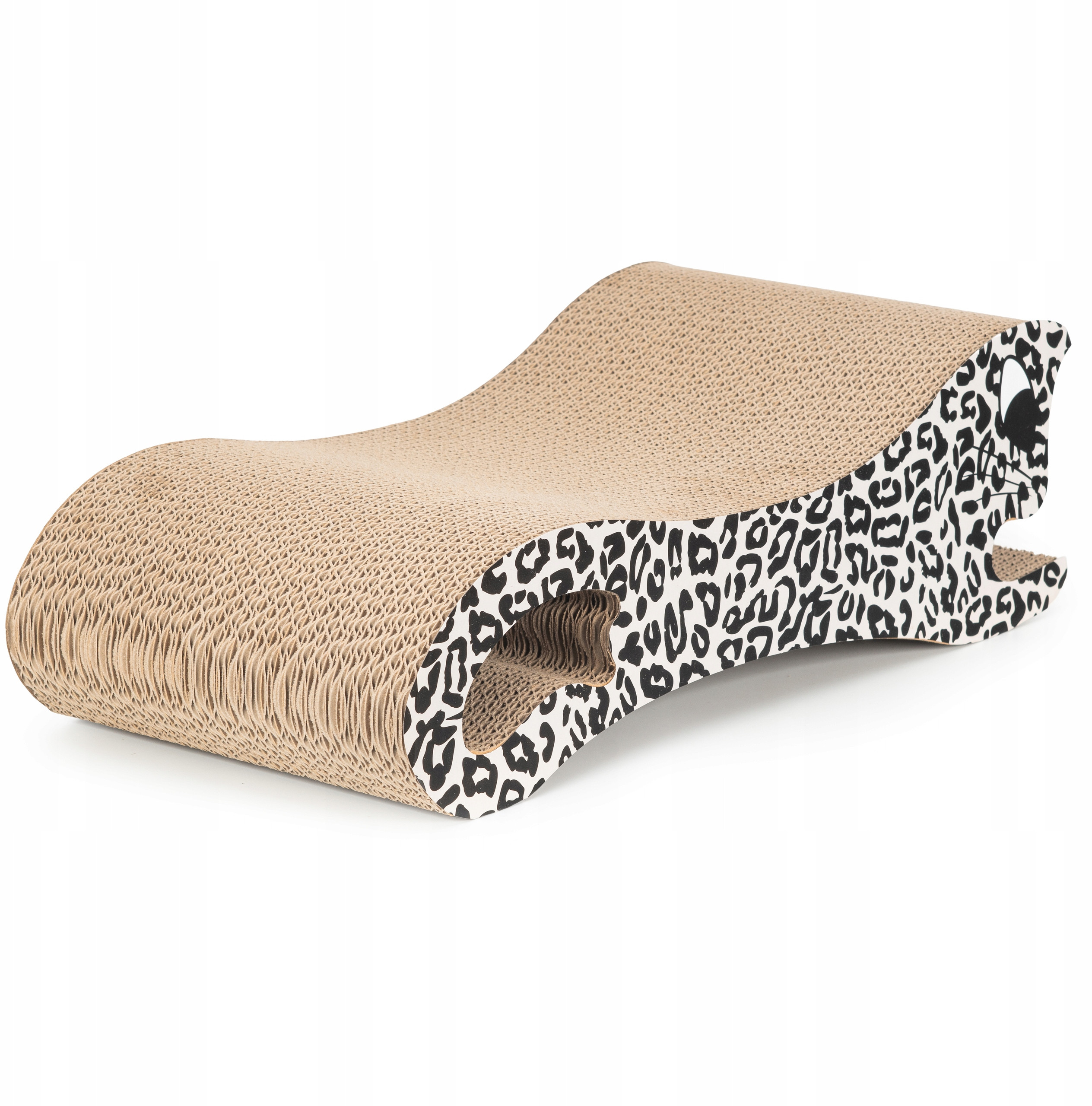 Ergonomiczny design drapaka w kształcie fali