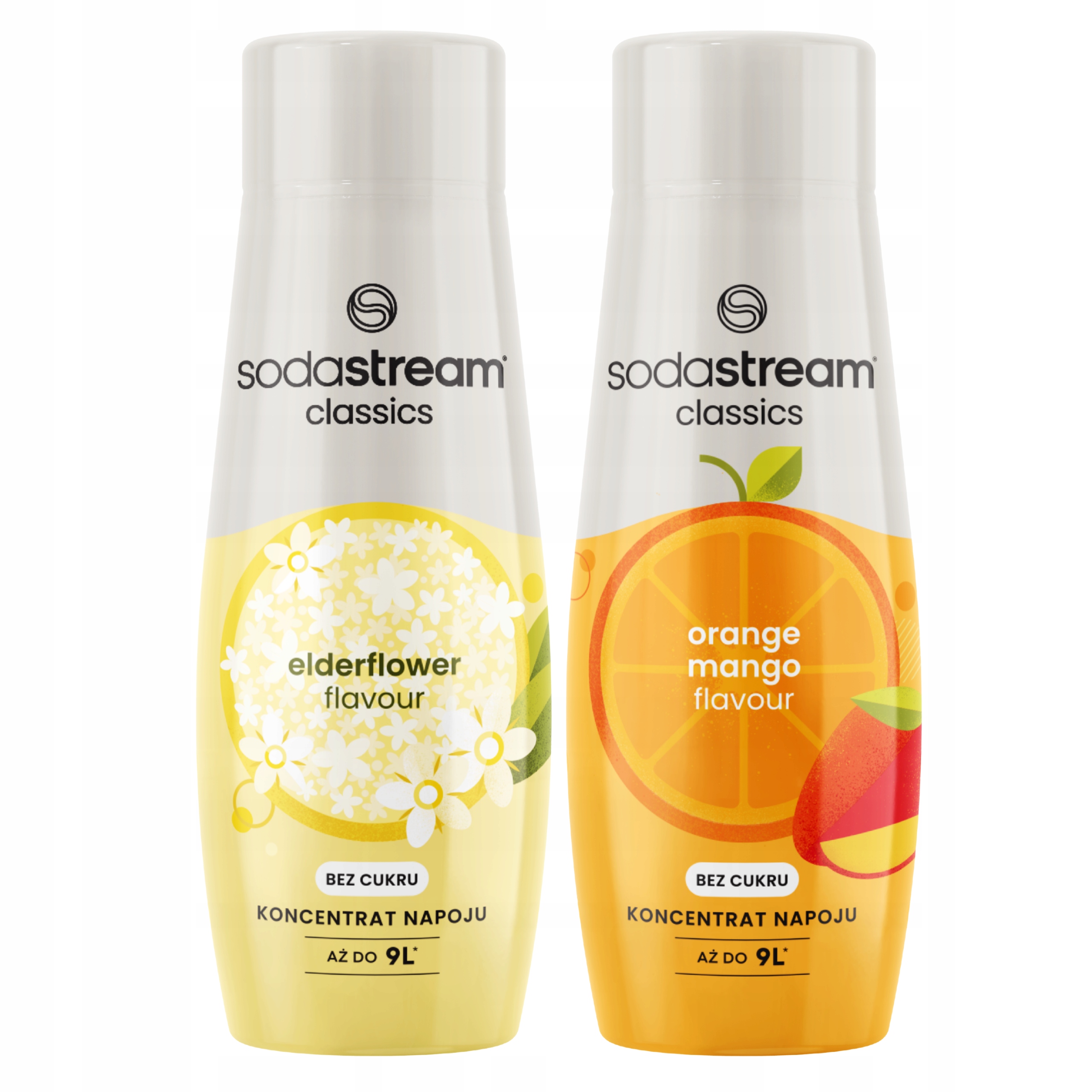 Syropy do Saturatora Bez Cukru Elderflower + Pomarańcza Mango – Orzeźwienie bez wyrzutów sumienia