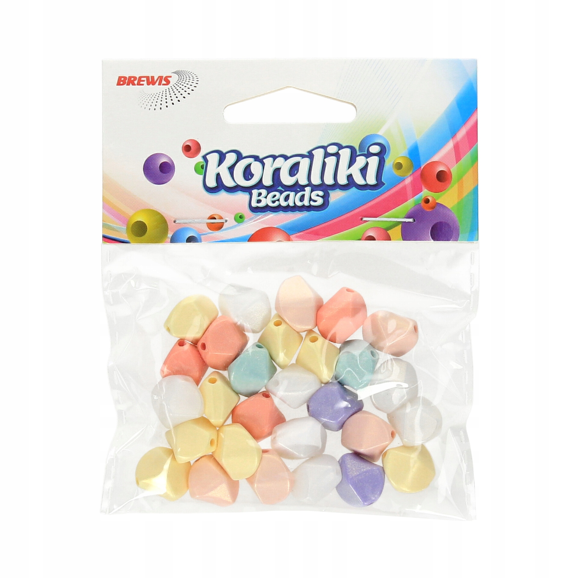 Koraliki akrylowe do nawlekania 20g – Kolorowe perełki do kreatywnych projektów