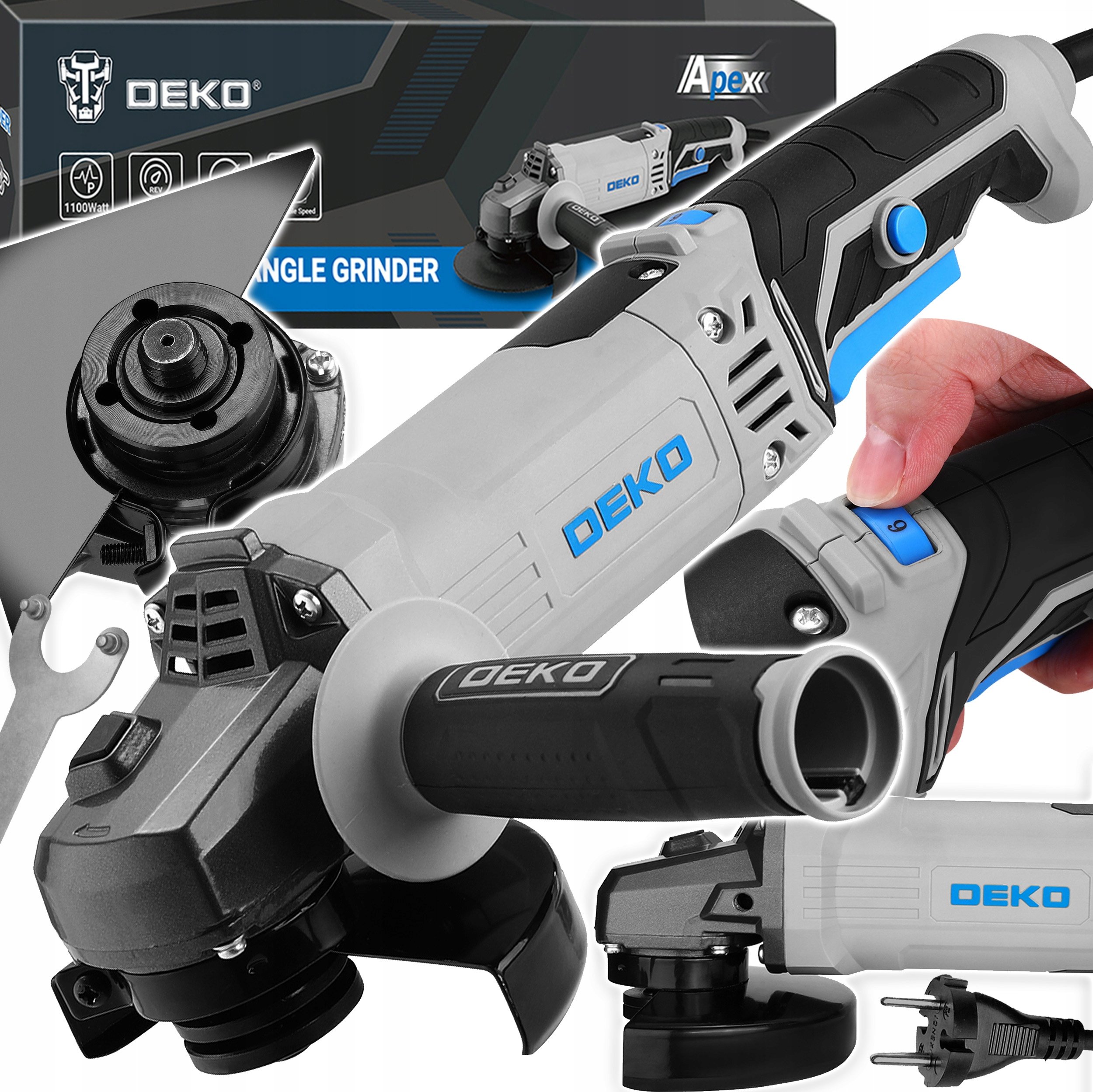 Szlifierka Deko DEKO DKAG125XP110S – Wydajne narzędzie do szlifowania i cięcia