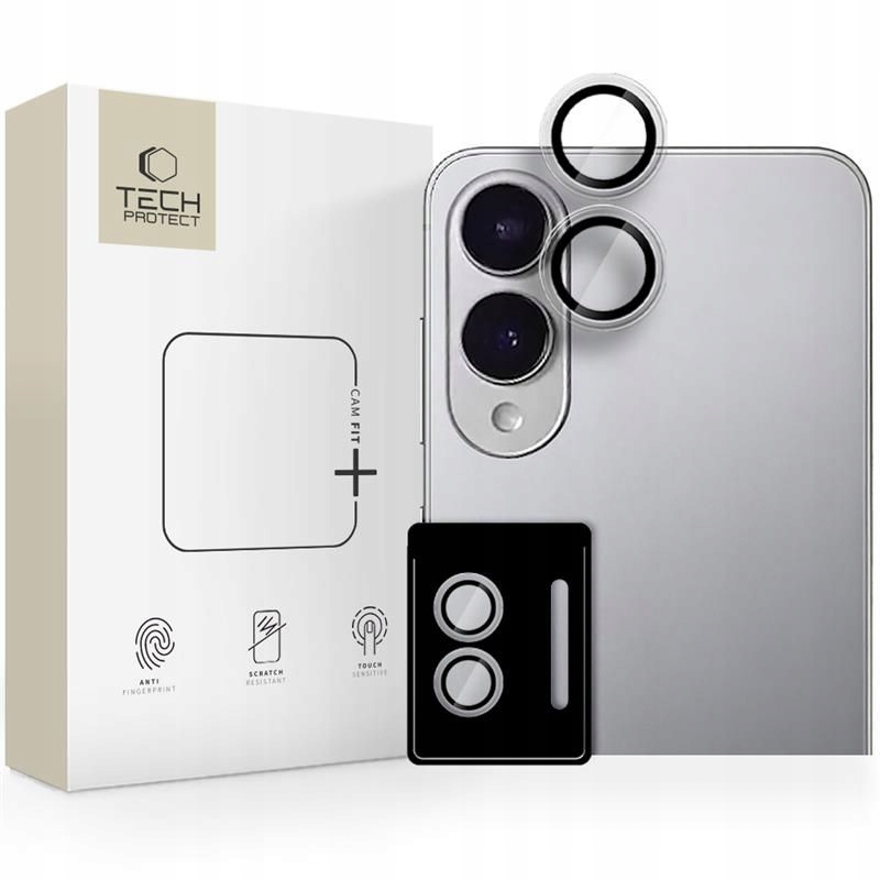 Osłona aparatu Tech-Protect Camring Fit+ Galaxy S25 Edge Clear – Stylowa ochrona dla Twojego telefonu