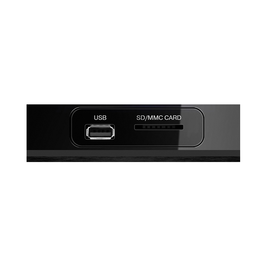 Porty i interfejsy – USB, RCA i czytnik kart pamięci
