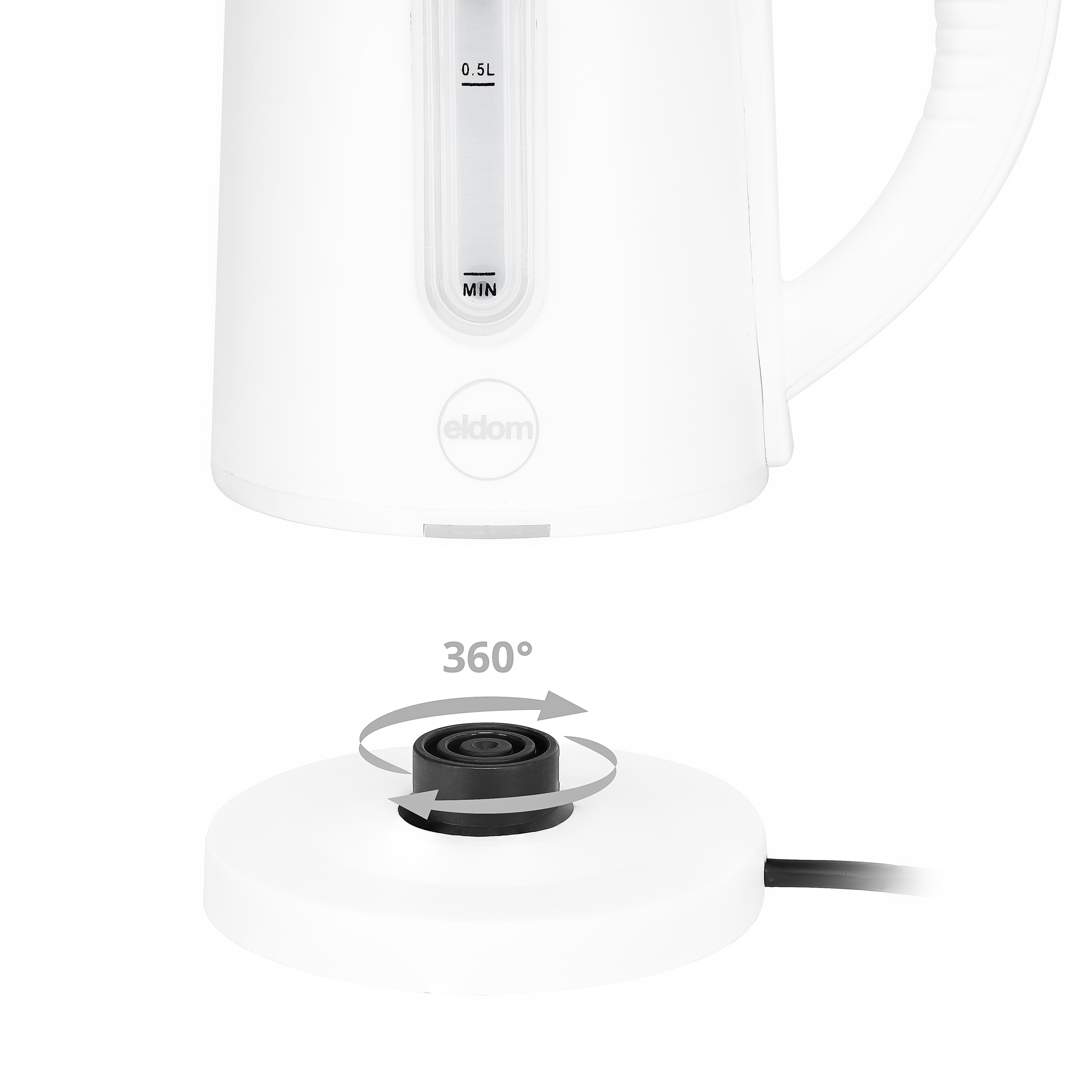 Wygodna obrotowa podstawa 360°