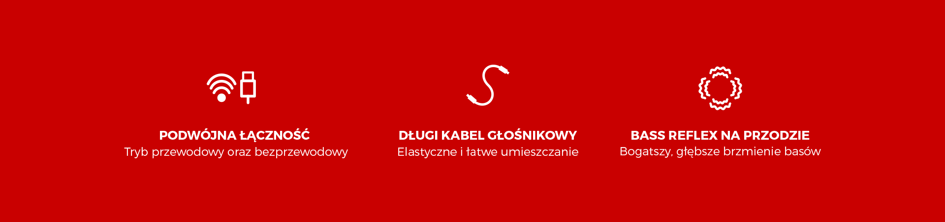 Czarne głośniki Genesis Arsen 302BT 2.0 z podwójną łącznością, długim kablem audio i przednim bass reflexem