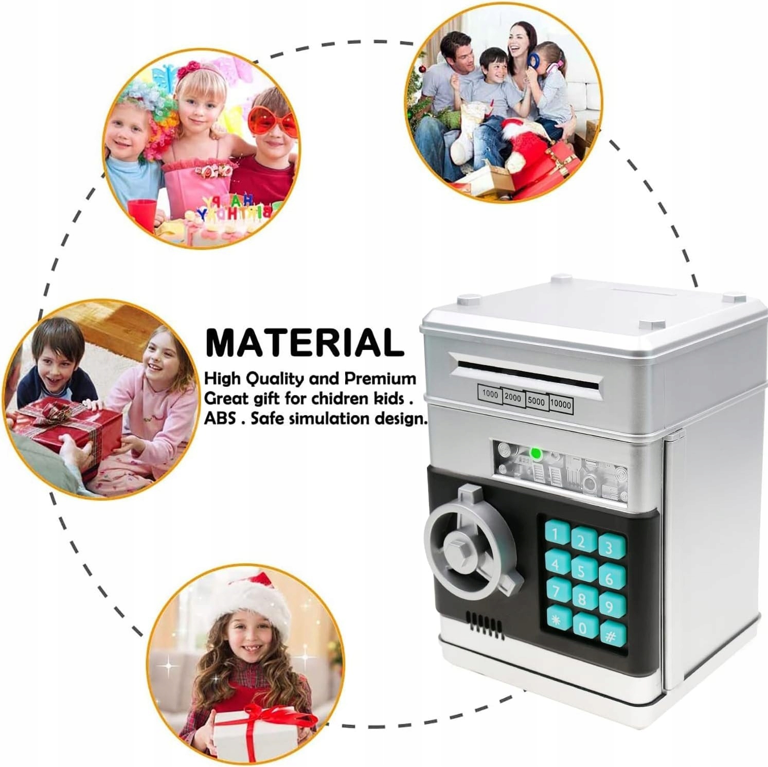 Atrakcyjny design sejfu w stylu bankomatu