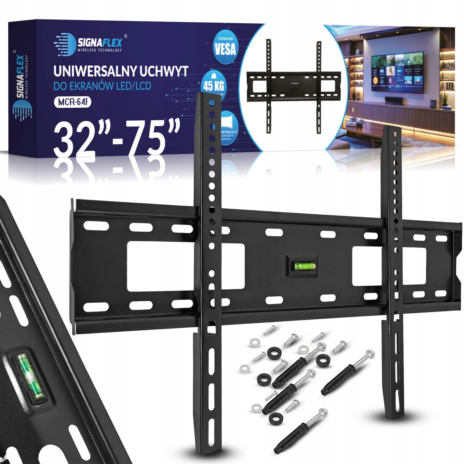 Uchwyt do telewizora ścienny uniwersalny Signaflex MCR-64F TV 32-75